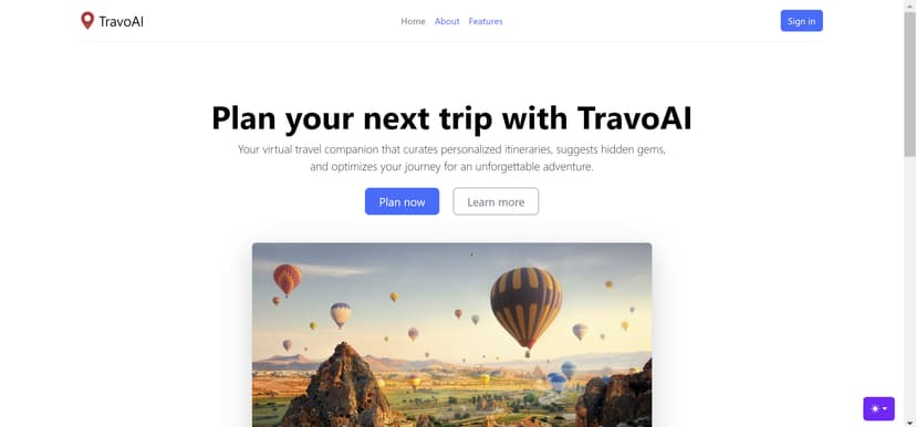 TravoAI screenshot
